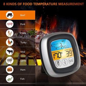 img 3 attached to 🌡️ Boxce Instant Read Digital Meat Thermometer: Fast & Precise with Backlight, Magnet & Calibration - Perfect for Deep Fry, BBQ, Grill, & Baby Food (Black)