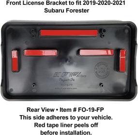 img 2 attached to 🚗 C&C CarWorx Front License Plate Bracket Mount for 2019-2021 Subaru Forester