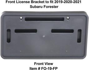 img 1 attached to 🚗 C&C CarWorx Front License Plate Bracket Mount for 2019-2021 Subaru Forester