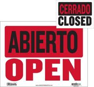 📣 bazic abierto sign cerrado back: enhance business signage with versatile open & closed display logo