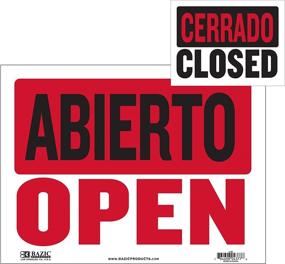 img 4 attached to 📣 BAZIC Abierto Sign Cerrado Back: Enhance Business Signage with Versatile Open & Closed Display
