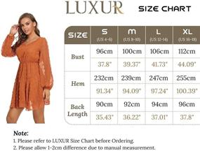 img 2 attached to LUXUR Dresses Ruffle Chiffon Apricot Women's Clothing