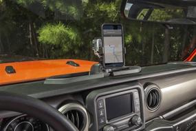 img 2 attached to 📱 Прочная система крепления Rugged Ridge 13551.23 Dash Multi-Mount Kit: идеальный держатель для телефона для Jeep Wrangler и Gladiator