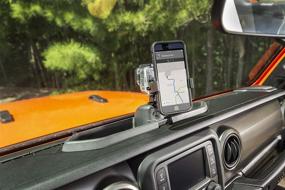 img 1 attached to 📱 Прочная система крепления Rugged Ridge 13551.23 Dash Multi-Mount Kit: идеальный держатель для телефона для Jeep Wrangler и Gladiator