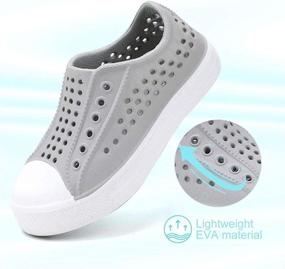 img 3 attached to 🏖️ Ready For Summer Adventures: okilol Toddler Slip On Sandals - Quick Dry Water Shoes for Beach Fun!