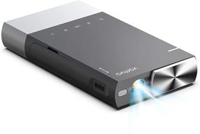 img 4 attached to 📽️ Vamvo Ultra Mini Portable Projector 1080p Supported HD DLP LED Rechargeable Pico Projector with HDMI, USB, TF, and Micro SD - Ideal for Outdoor Use with iPhone, Android, Laptop, PC Projectors