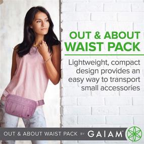 img 1 attached to 🏃 Gaiam Fanny Pack Running Belt Bag - Out & About Waist Pack: Cell Phone Holder, Workout Pouch & More