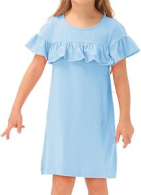 img 4 attached to 👗 Comfortable and Stylish: GRACE KARIN Skinfriendly Cotton Skater Girls' Clothing