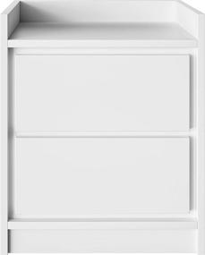 img 1 attached to 🛏️ Stylish and Functional Boyd Sleep Adagio Nightstand in White - A Perfect Addition to Your Bedroom Décor