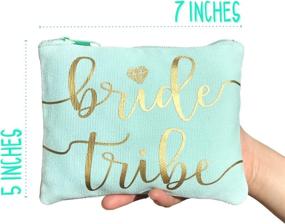 img 3 attached to Bride Tribe Makeup Bags Bachelorette