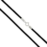💎 versatile black cord jewelry: gemstar usa bracelet, anklet, choker & necklace with sterling silver clasp logo