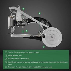 img 2 attached to 👞 BEAMNOVA Leather Cobbler Sewing Machine: Heavy Duty Industrial Hand Shoe Repair Equipment with Craft Tools