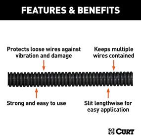 img 2 attached to CURT 59825 Convoluted Slit Tubing