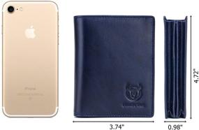 img 2 attached to 👝 Premium Leather RFID Blocking Wallets by BULLCAPTAIN: Essential Men's Accessories