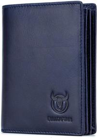 img 4 attached to 👝 Premium Leather RFID Blocking Wallets by BULLCAPTAIN: Essential Men's Accessories