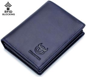 img 3 attached to 👝 Premium Leather RFID Blocking Wallets by BULLCAPTAIN: Essential Men's Accessories