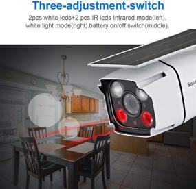 img 2 attached to Solar Powered Wireless Security Camera with 2.4Ghz WiFi IP, Rechargeable Battery, SD Card Storage, IP67 Waterproof, Remote APP, PIR Sensor - Ideal for Outdoor Smart Home Surveillance