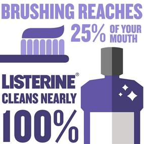 img 1 attached to 🌿 Alcohol-Free Listerine Total Care Mouthwash - 6 Benefits: Enamel Strengthening, Bad Breath Prevention, Fluoride, Fresh Mint Flavor - 1 L (Pack of 2)