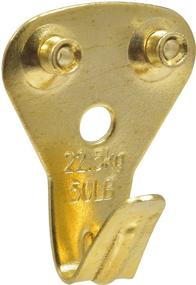 img 4 attached to 🔨 Hillman Hardware 42085 Classic Picture Hanger (50lb) 20 Pack, Gold - Set of 20 Pieces