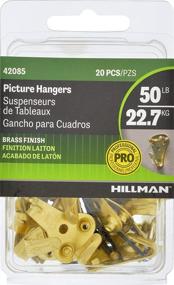 img 3 attached to 🔨 Hillman Hardware 42085 Classic Picture Hanger (50lb) 20 Pack, Gold - Set of 20 Pieces