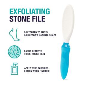 img 1 attached to 🦶 Simply Foot Exfoliating Stone Foot File: Achieve Smooth Feet with 360-Degree Abrasive Surface - No Crumbling, Effortless DIY Pedicures, Ideal for Men and Women, in White