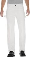 👖 dickies 12-ounce double painters white логотип