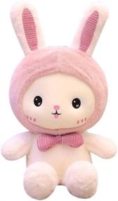 img 4 attached to 🐰 Pink Bunny Plush Stuffed Animal Pillow with Wings - Soft and Huggable Bunny Plush Toy Doll - Perfect Birthday, Valentine's, and Christmas Gift (25cm, Pink)