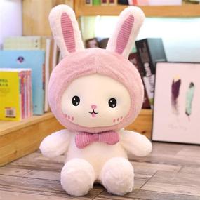 img 2 attached to 🐰 Pink Bunny Plush Stuffed Animal Pillow with Wings - Soft and Huggable Bunny Plush Toy Doll - Perfect Birthday, Valentine's, and Christmas Gift (25cm, Pink)