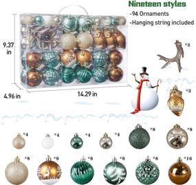 img 3 attached to 94Pcs Christmas Ball Ornaments Xmas