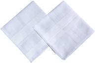 👔 premium large hankies: white cotton handkerchiefs for every occasion logo