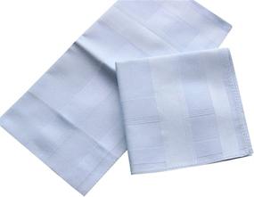 img 2 attached to 👔 Premium Large Hankies: White Cotton Handkerchiefs for Every Occasion