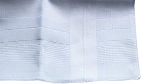 img 1 attached to 👔 Premium Large Hankies: White Cotton Handkerchiefs for Every Occasion