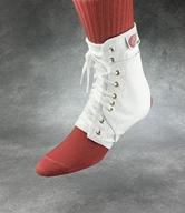 swede-o 01213r easy lok ankle brace: standard tongue & stabilizer, medium, white - retail packaging, best support logo