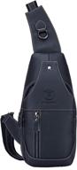 genuine crossbody shoulder backpack hbk xb019: stylish functionality revamped logo