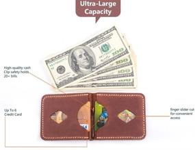 img 3 attached to 💼 Exquisite Handcrafted Leather Money Wallet: Elevate Your Style with Premium Men's Accessories