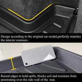 img 3 attached to 🚗 Waterproof Cargo Liner Floor Mat for Nissan Rogue 2014-2020 | Vesul Rear Trunk Cover | Mat Tray Odorless TPO Cargo Carpet