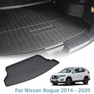 🚗 waterproof cargo liner floor mat for nissan rogue 2014-2020 | vesul rear trunk cover | mat tray odorless tpo cargo carpet logo