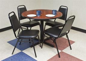 img 1 attached to Regency 36-inch Round Standard Table Top: Elegant Cherry/Maple Finish
