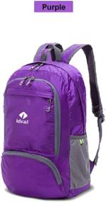 img 4 attached to 🎒 IdealTech Purple Lightweight Packable Backpack: The Perfect Travel Companion