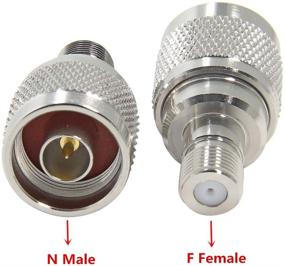 img 3 attached to 🔌 N-разъем к F-разъему Коаксиальный адаптер соединитель RFAdapter - 2 шт. для антенны, анализатора, маршрутизатора, систем усилителей