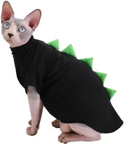 img 4 attached to Dinosaur Hairless Clothes Breathable T Shirts