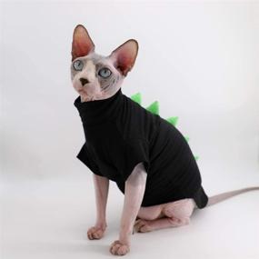 img 1 attached to Dinosaur Hairless Clothes Breathable T Shirts