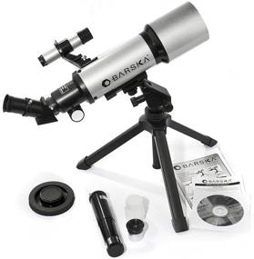 img 1 attached to BARSKA Starwatcher 400x70mm Refractor Telescope with Tabletop Tripod and Carry Case for Ideal SEO