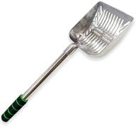 🐾 sungrow cat litter scoop: durable stainless steel, wide mouth with high sides for effortless litter cleaning & gardening logo