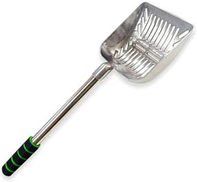 img 4 attached to 🐾 SunGrow Cat Litter Scoop: Durable Stainless Steel, Wide Mouth with High Sides for Effortless Litter Cleaning & Gardening