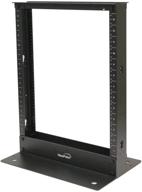 efficient cable management with navepoint 13u 2-post open frame server networking rack logo