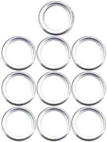 img 1 attached to UTSAUTO Oil Drain Plug Gaskets M20 Crush Washers Seals Rings 10 Pack - 🔧 High-Quality Replacement Parts for Baja, Forester, Impreza, Legacy, Outback, STI, WRX - Part # 11126AA000 Included