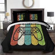 blessliving comforter vintage joysticks pillowcases logo