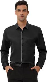 img 3 attached to 👔 Lars Amadeus Classic Sleeve Business Men's Shirt Clothing