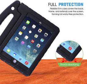 img 2 attached to HDE Case for iPad Mini 1 2 3 Kids: Shockproof Bumper, Stand Handle with Screen Protector (Black)